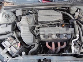 2004 Honda Civic EX Navy Blue Sedan 1.7L Vtec MT #A23826